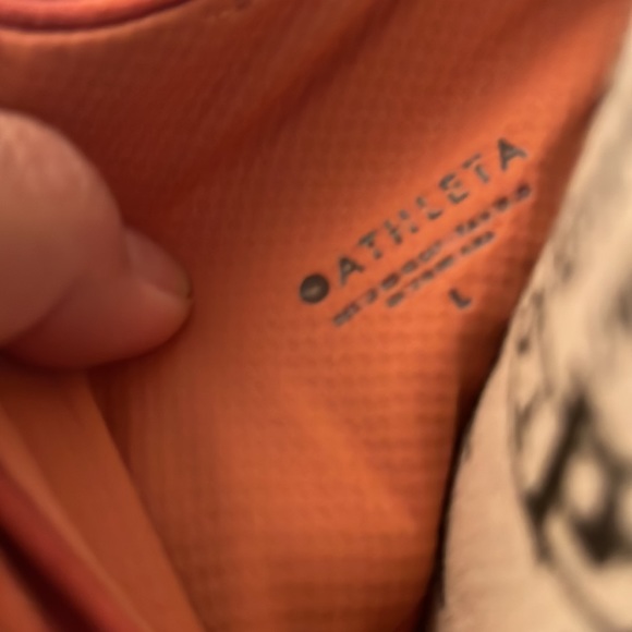 Athleta Sports Bra in dyed orange color - Picture 3 of 3